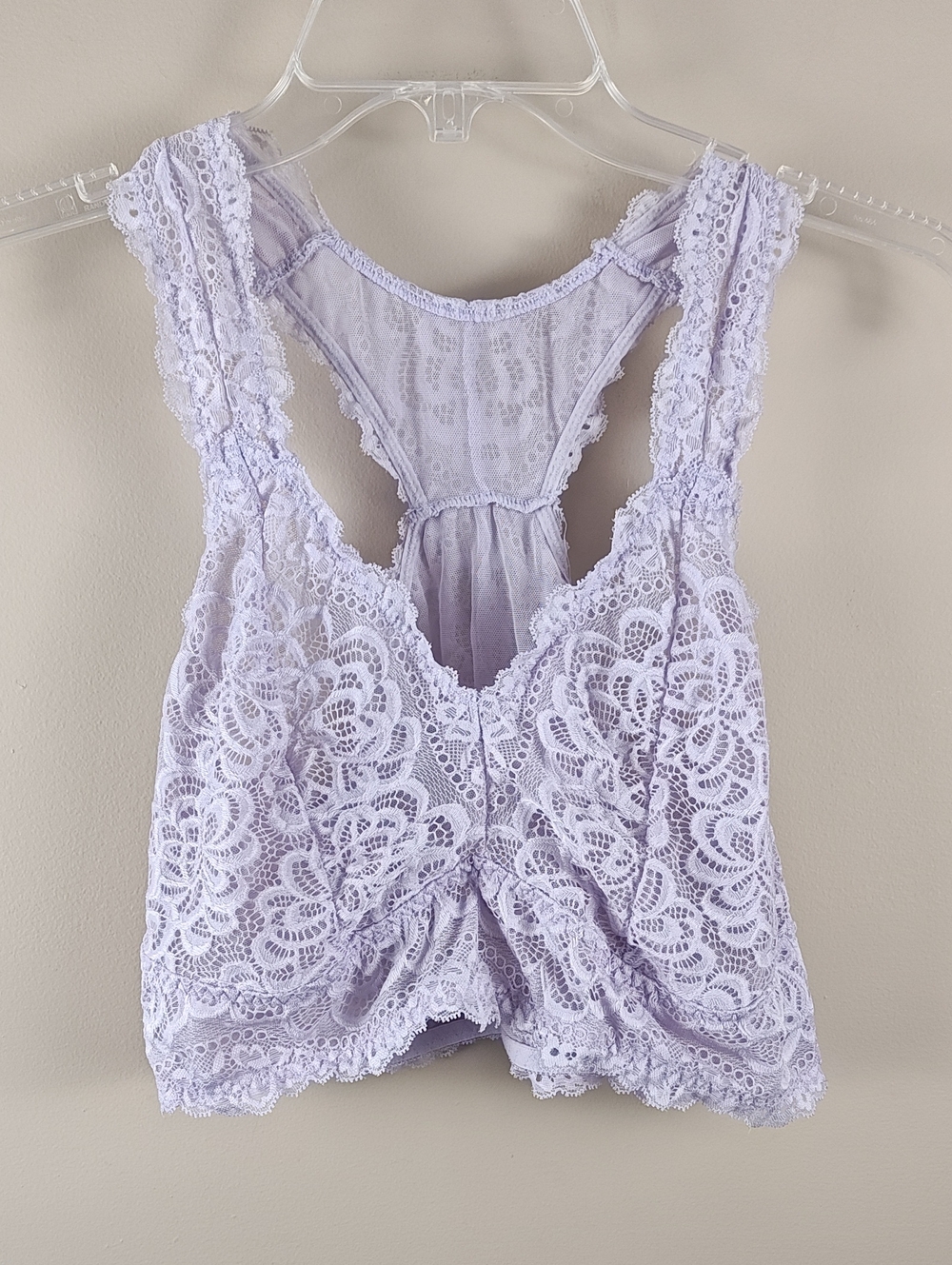 Lace Racerback Bralette in Light Lavender